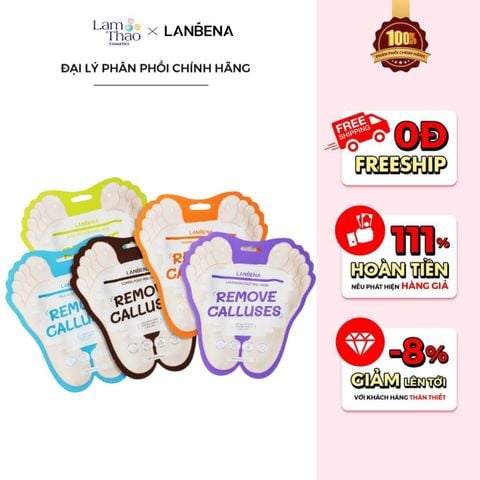  Mặt Nạ Chân Làm Mềm Cấp Ẩm Lanbena Foot Peel Mask 