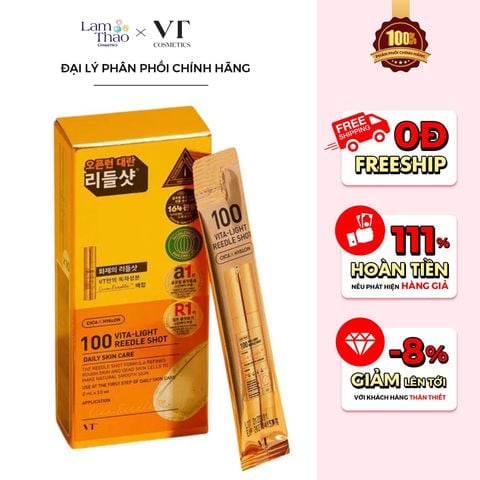  Tinh Chất Vi Kim Làm Sáng Da VT Cosmetics Vita-Light Reedle Shot 100 
