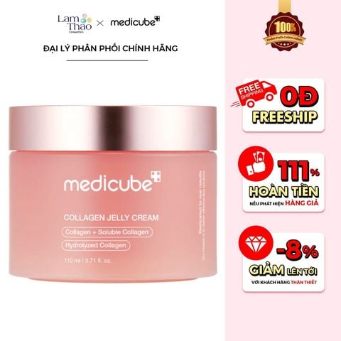  Kem Dưỡng Dạng Thạch Chống Lão Hoá, Hỗ Trợ Ngừa Nếp Nhăn Medicube Collagen Jelly Cream 