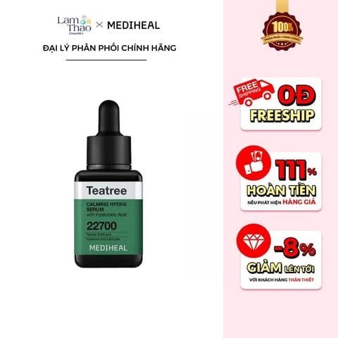  Tinh Chất Tràm Trà Làm Dịu & Dưỡng Âm Da Mediheal Tea Tree Calming Moisture Serum 