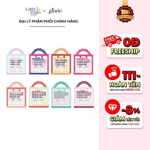  Lông Mi Cụm Sẵn Keo Glorie 