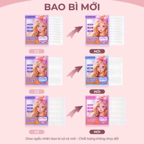  Miếng Dán Kích Mí Trong Suốt Mlen Diary Extremely Invisible 