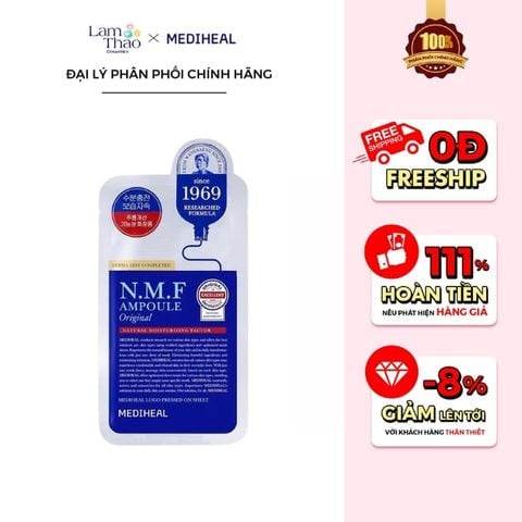  Mặt Nạ Dưỡng Da Cấp Ẩm Chuyên Sâu Mediheal The N.M.F Ampoule Original Mask 