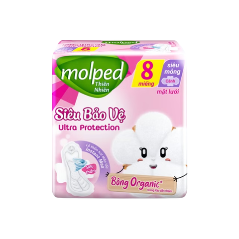  Băng Vệ Sinh Thiên Nhiên Siêu Bảo Vệ Có Cánh Molped Ultra Protection 
