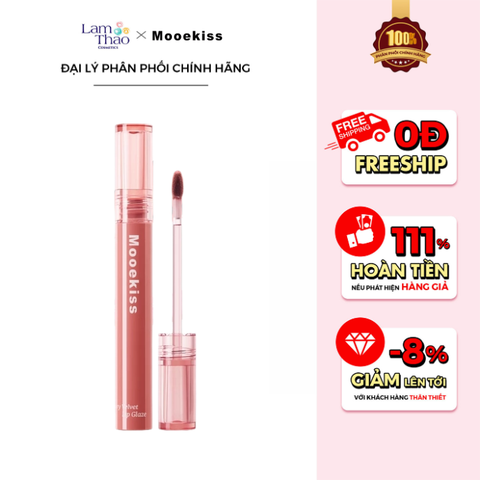  Son Môi Dạng Thạch Mooekiss Watery Velvet Lip Glaze 
