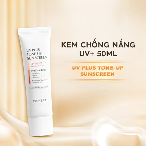  Kem Chống Nắng Nâng Tone, Kiềm Dầu Dr.Pepti UV Plus Tone-Up Sunscreen SPF50+ PA++++ 