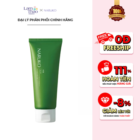  Sữa Rửa Mặt Dạng Bùn Tràm Trà Naruko Tea Tree Purifying Clay Mask & Cleanser In 1 