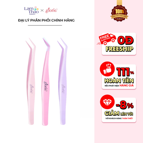  Nhíp Mi Gấp Khúc Đa Năng Glorie Eyelash Extension Tweezers 