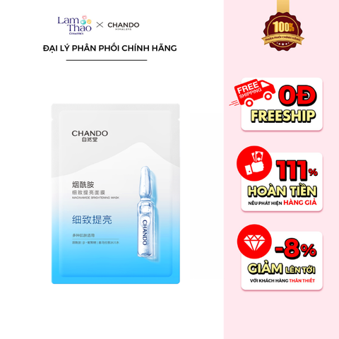  Mặt Nạ Tinh Chất Hỗ Trợ Làm Sáng Da Chando Himalaya Niacinamide Brightening Mask 
