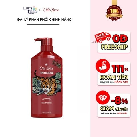  Dầu Gội Cho Nam Old Spice Tigerclaw Shampoo 