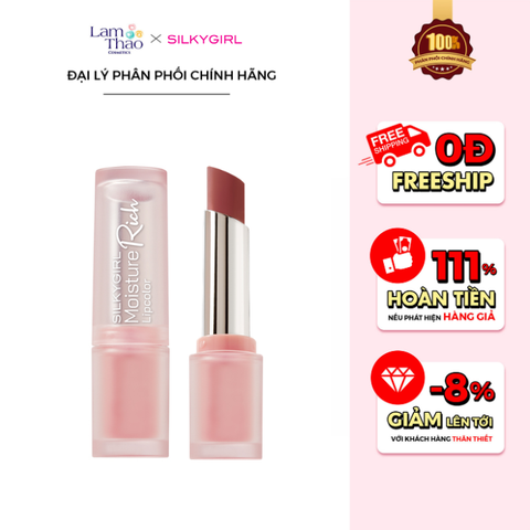  Son Bóng Dưỡng Môi Silkygirl Moisture Rich Lipcolor 