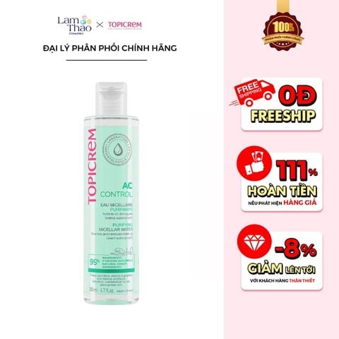  Nước Tẩy Trang Dành Cho Da Dầu Mụn Topicrem AC Control Purifying Micellar Water 