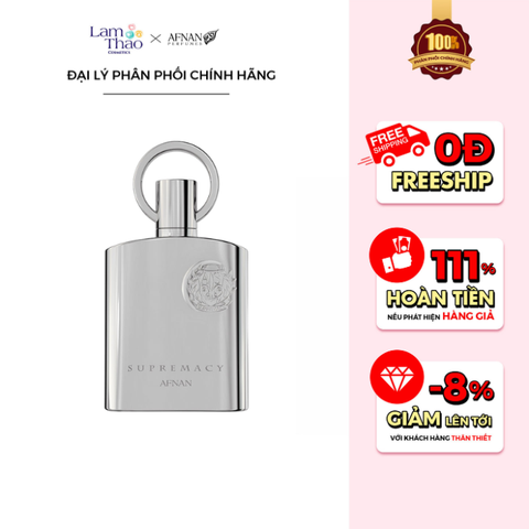  Nước Hoa Nam Afnan Pour Home Supremacy Silver Eau De Parfum Vaporisateur 
