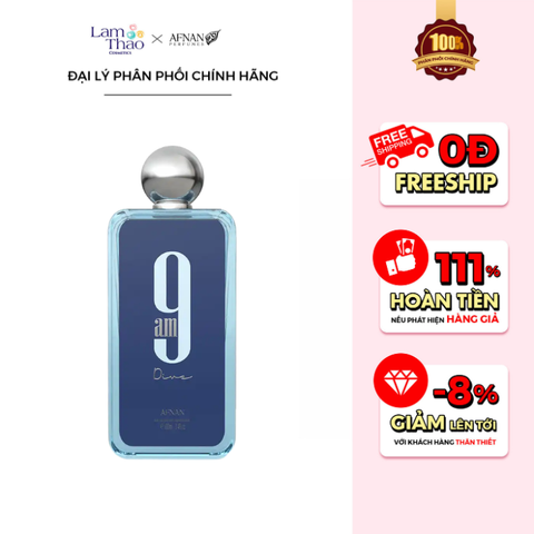  Nước Hoa Nam Afnan 9AM Dive Eau De Parfum Vaporisateur 