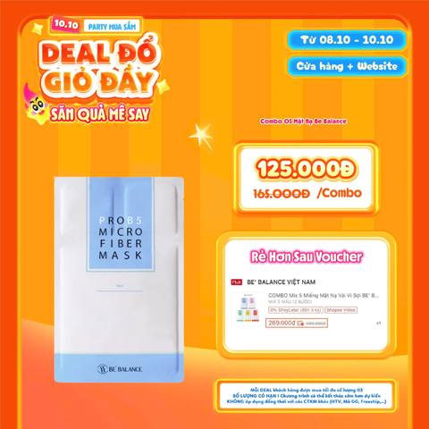  [DEAL SỐC 08.10 - 10.10 KHI MUA 05 MASK] Mặt Nạ Vải Vi Sợi Cấp Ẩm & Bảo Vệ Hàng Rào Da Be Balance Pro B5 Micro Fiber Mask 