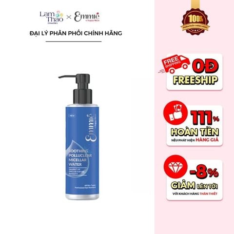  Nước Tẩy Trang Làm Sạch Bụi Mịn Emmie Soothing Polluclear Micellar Water 