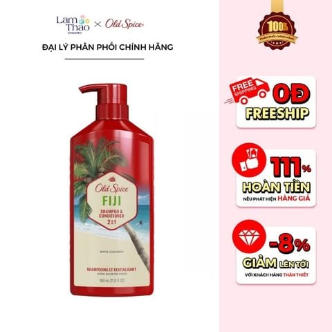  Gội Xả Cho Nam 2In1 Old Spice Fiji Shampoo & Conditioner 