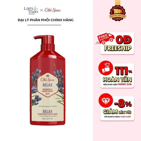  Gội Xả Cho Nam 2In1 Old Spice Relax Shampoo & Conditioner 