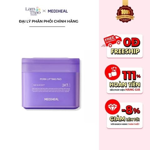  Toner Pad Hỗ Trợ Nâng Cơ & Tái Tạo Da Mediheal PDRN Lifting Pad 