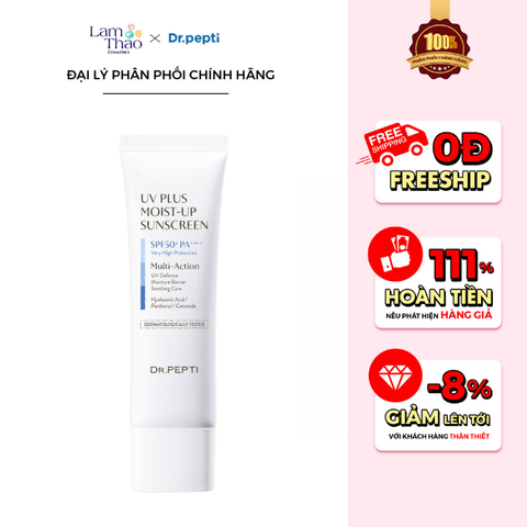  Kem Chống Nắng Hạ Nhiệt & Phục Hồi Dr. Pepti UV Plus Moist - Up Sunscreen 