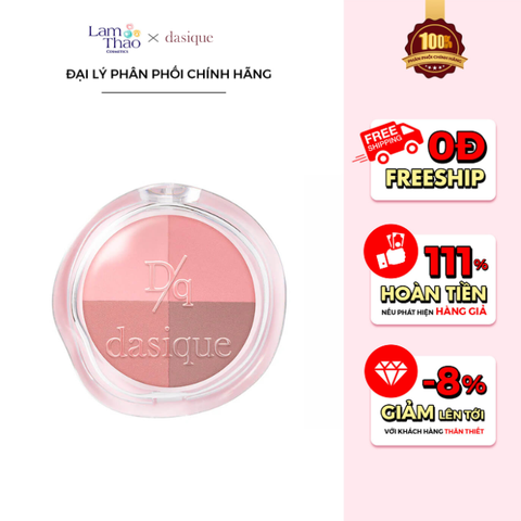  Bảng Phấn Mắt 4 Ô Đa Năng Dasique Multi Quad Shadow 
