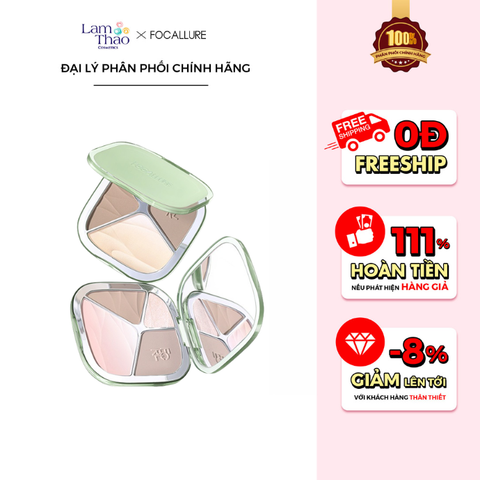  Bảng Tạo Khối và Bắt Sáng Focallure Color Highlighter Contour Palette 