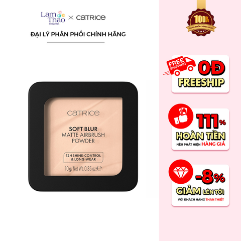  Phấn Phủ Catrice Soft Blur Matte Airbrush Powder 