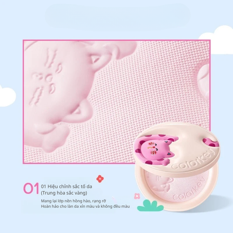  Phấn Phủ Lụa Mịn Lì Colorkey Pokky Mao Blurring Silky Setting Powder 