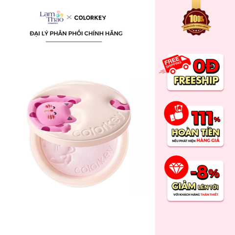  Phấn Phủ Lụa Mịn Lì Colorkey Pokky Mao Blurring Silky Setting Powder 