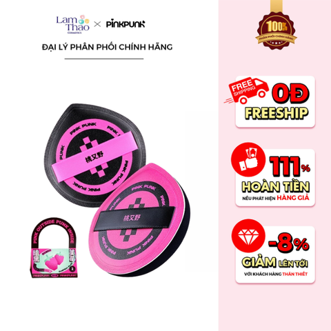 Set Bông Mút Trang Điểm PinkPunk Cushion Puff 