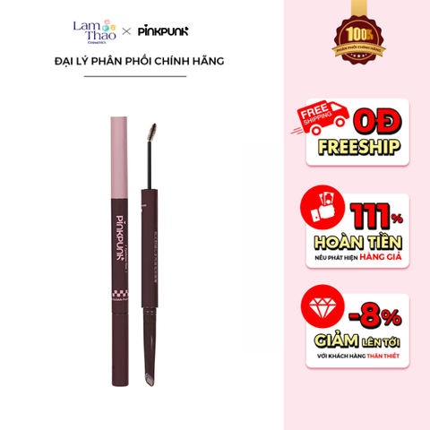  Mascara Lông Mày 2 Đầu PinkPunk FreeStyle Multi - Brow Pencil & Tint Mascara 