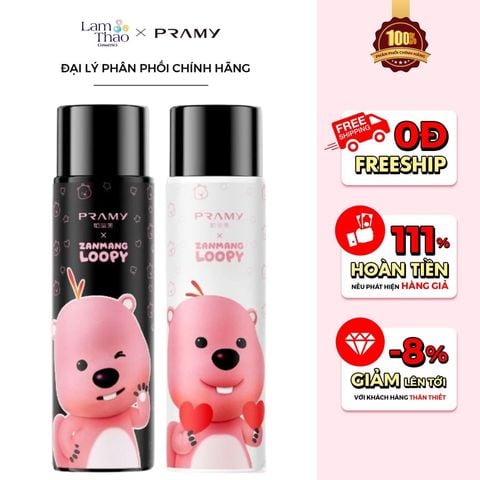  Xịt Khoá Nền Pramy Makeup Setting Spray Zanmang Loopy Edition 