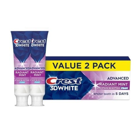  Kem Đánh Răng Crest 3D White Advanced Radiant Mint Fluoride Anticavity Toothpaste 