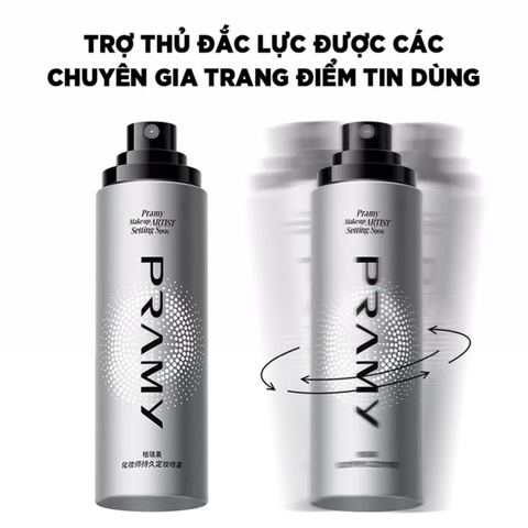  Xịt Khoá Trang Điểm Dưỡng Ẩm Pramy Makeup Artist Setting Spray 