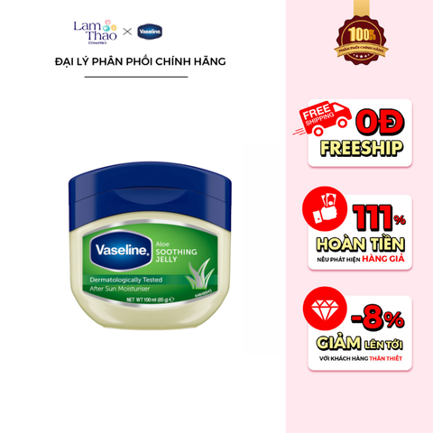  Sáp Dưỡng Đa Năng Lô Hội Vaseline Aloe Soothing Jelly 