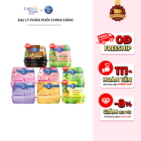  Sáp Thơm Khử Mùi Đuổi Muỗi Pure Air 5In1 