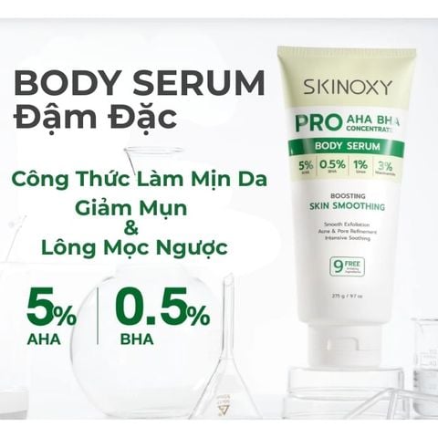  Tinh Chất Dưỡng Thể Làm Sáng Da Và Làm Mờ Đốm Xỉn Màu Skinoxy Pro AHA BHA Concentrate Body Serum 