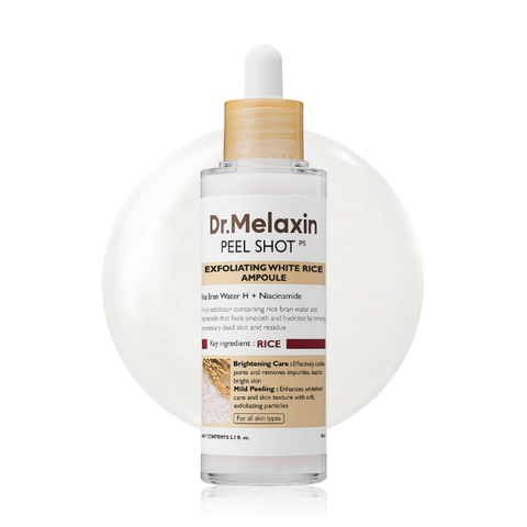 Tinh Chất Loại Bỏ Tế Bào Chết Từ Gạo Trắng Dr. Melaxin Peel Shot Exfoliating White Rice Ampoule 