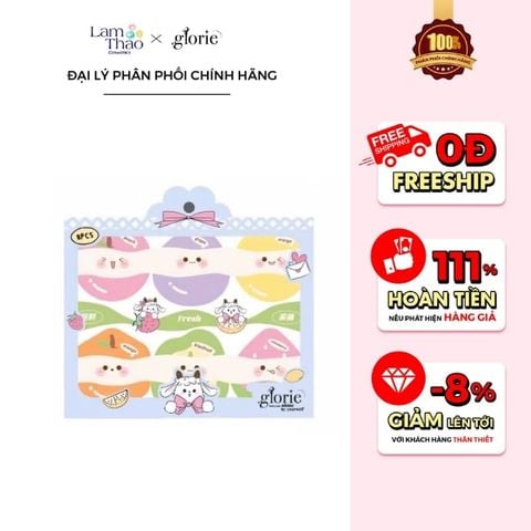  Set 8 Bông Phấn Glorie Baa Baa Sheep Collection 