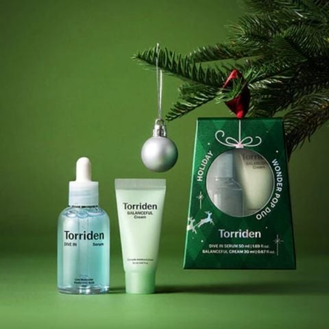  [SET HOLIDAY] Tinh Chất Dưỡng Ẩm Phục Hồi Torriden Dive In Low Molecular Hyaluronic Acid Serum TẶNG BALANCEFULL CREAM 20ml 