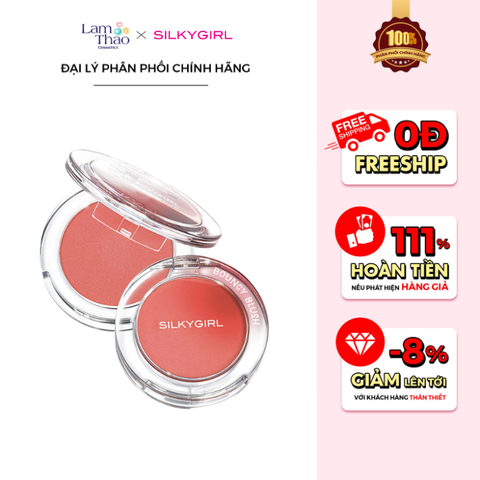  Phấn Má Hồng Mịn Lì Silkygirl Bouncy Blush 