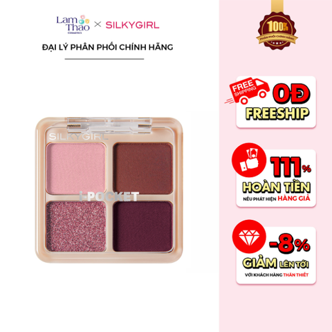  Bảng Phấn Mắt 4 Ô Silkygirl i-Pocket Shadow Quad 