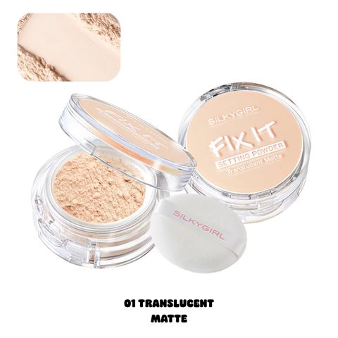 Phấn Phủ Dạng Bột Kiềm Dầu Slikygirl Fix It Setting Powder 