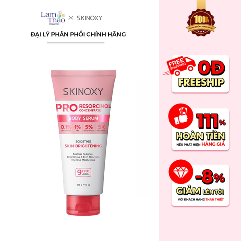  Tinh Chất Dưỡng Thể Dưỡng Sáng Và Mềm Mịn Da Skinoxy Pro Resorcinol Concentrate Body Serum 
