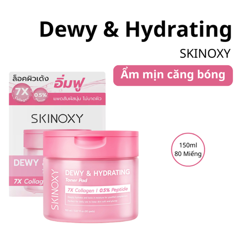  Toner Pad Nuôi Dưỡng Làn Da Sáng Khỏe Và Ẩm Mịn Skinoxy Toner Pad 