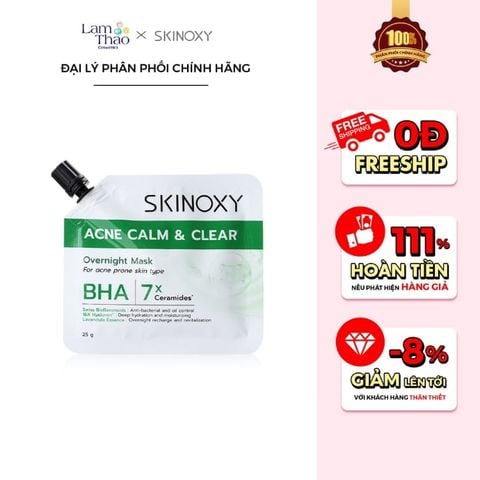  Mặt Nạ Dưỡng Ẩm Và Ngăn Ngừa Mụn Skinoxy Acne Calm & Clear Overnight Mask 