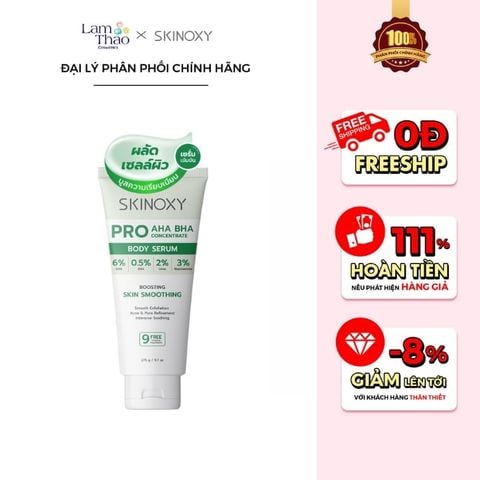  Tinh Chất Dưỡng Thể Làm Sáng Da Và Làm Mờ Đốm Xỉn Màu Skinoxy Pro AHA BHA Concentrate Body Serum 