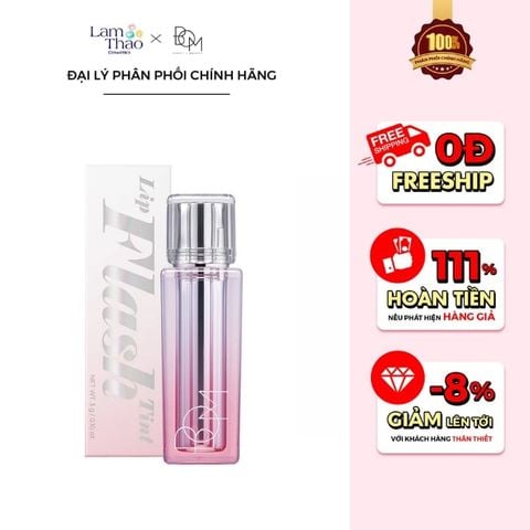  [TẶNG 01 GƯƠNG CẦM TAY B.O.M] [MUA BILL B.O.M 399K TẶNG 01 TONE UP 20ML] Son Bóng Có Màu BOM Lip Flash Tint 