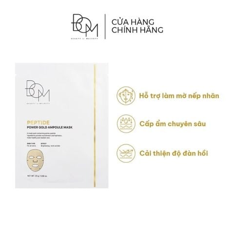  Mặt Nạ BOM Peptide Powder Gold Ampoule Mask 