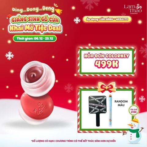  [DEAL SỐC 6.12 - 25.12 MUA HOÁ ĐƠN COLORKEY 499K TẶNG GƯƠNG + SON KEM LÌ] Son Bùn Đa Năng Dạng Hũ Colorkey Bouncy Creamy Multi-Purpose Mud 